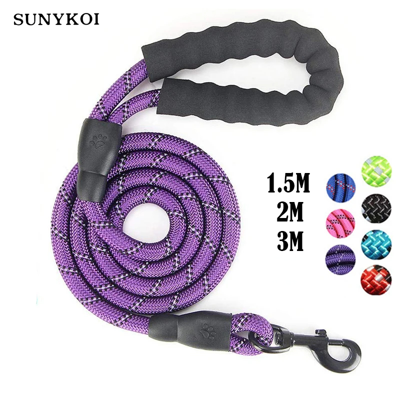 Retractable Dog Leash - 1.5M/2M/3M Large Dog Rope Round 1.2CM