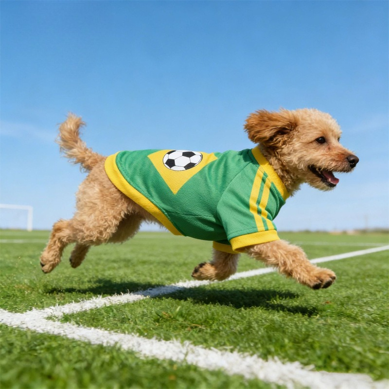 Football Pattern Dog Clothes B - Pet Supplies Jersey ulasan dan harga