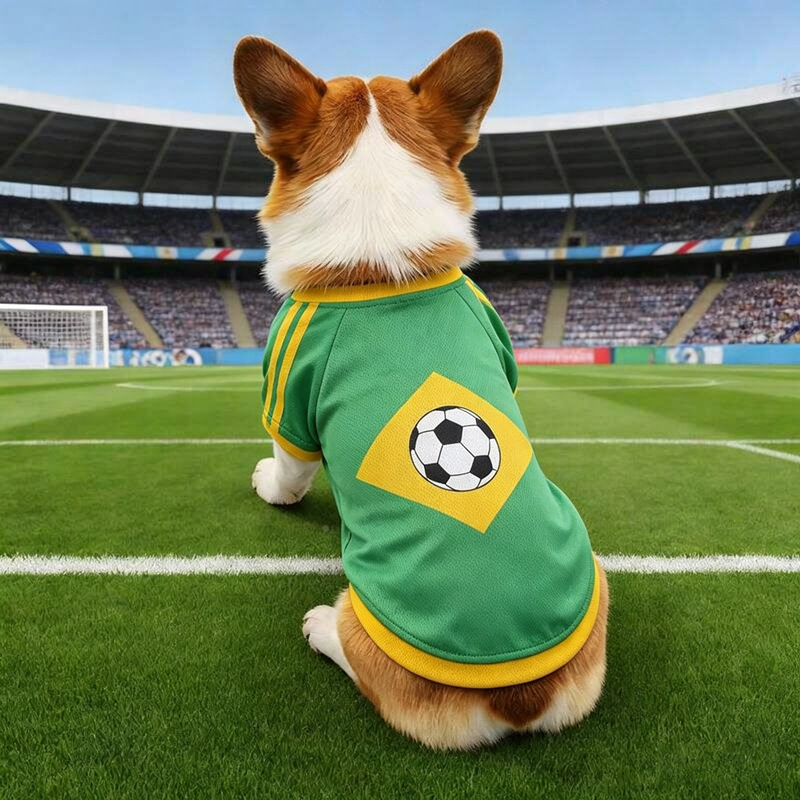 Football Pattern Dog Clothes B - Pet Supplies Jersey ulasan dan harga