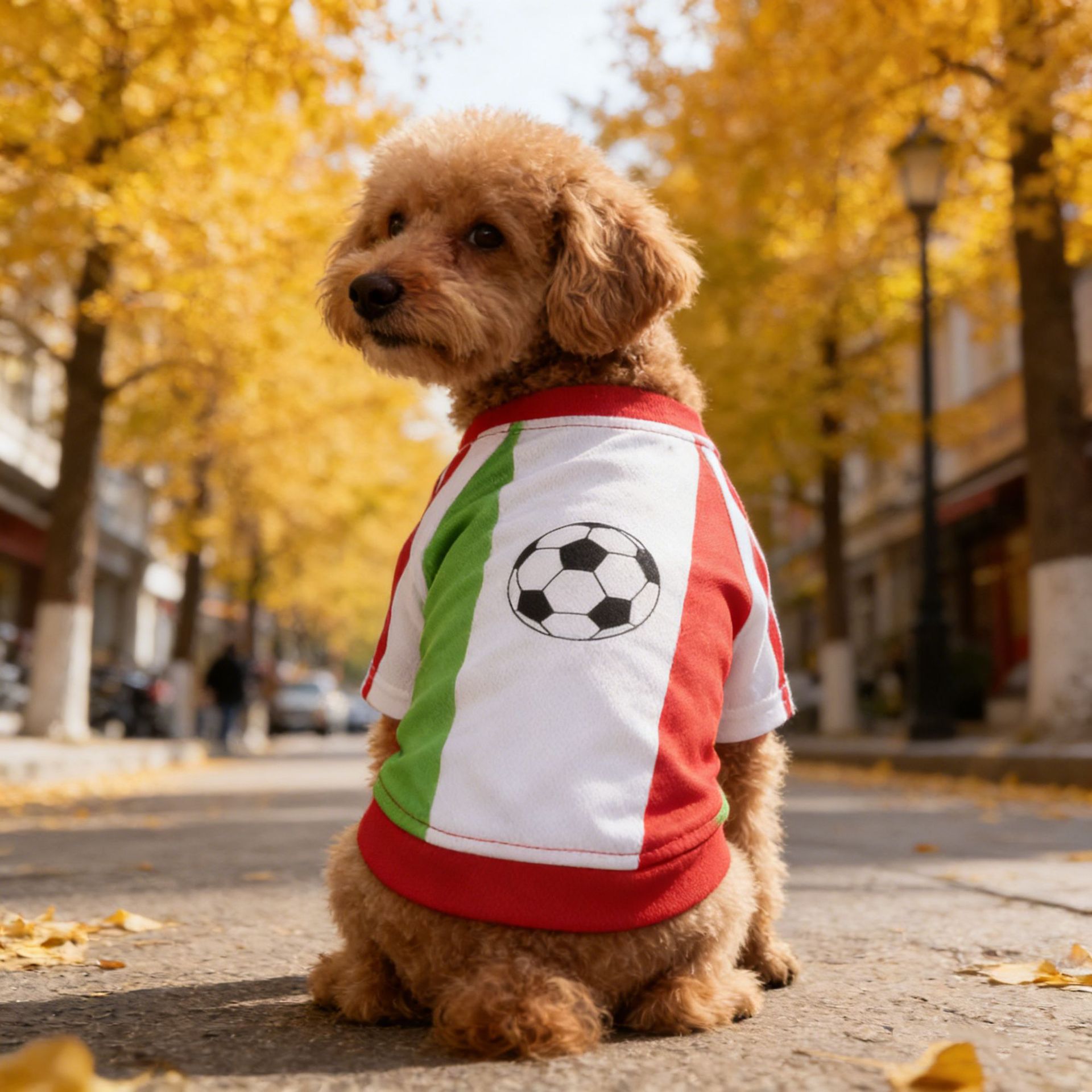 Football Pattern Dog Clothes B - Pet Supplies Jersey ulasan dan harga