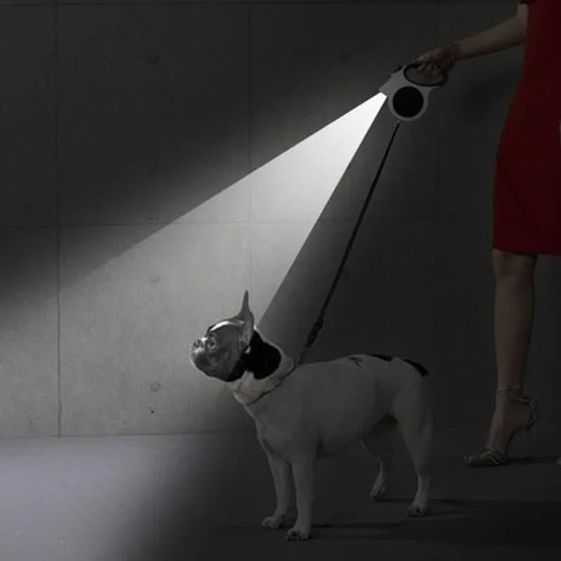 1Pcs Illuminated Retractable D - Retractable Dog Leash ulasan dan harga