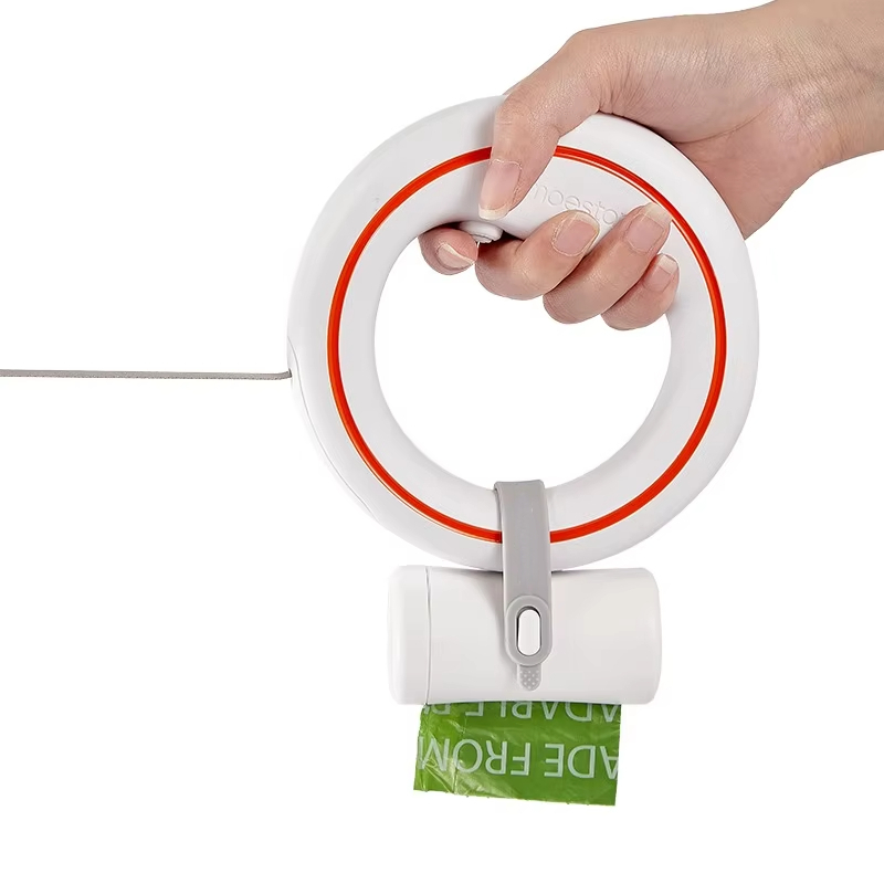 Moestar UFO 개폐식 가죽 끈 2 라이트 금속  - Retractable Dog Leash ulasan dan harga