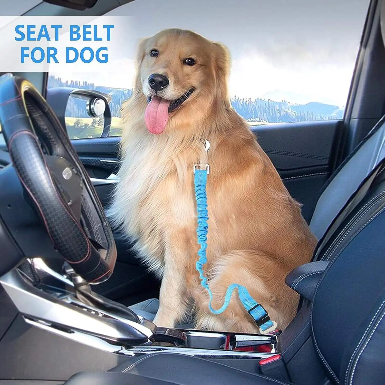 1PCS High Grade Dog Car Safety - Retractable Dog Leash ulasan dan harga