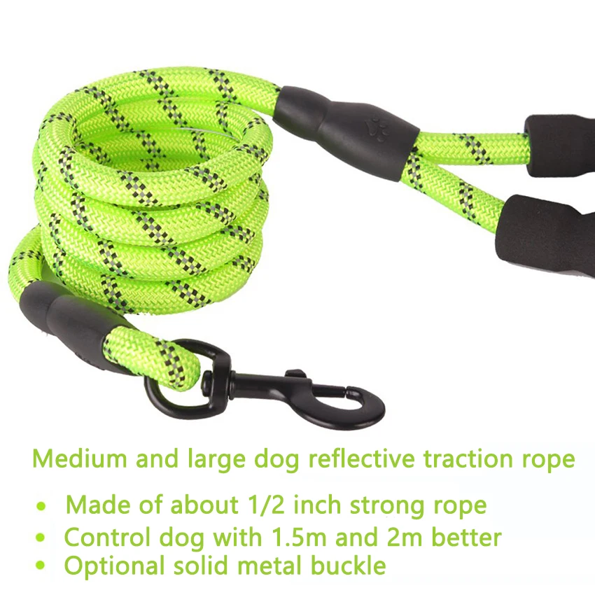 1.5M/2M/3M Large Dog Rope Roun - Retractable Dog Leash ulasan dan harga