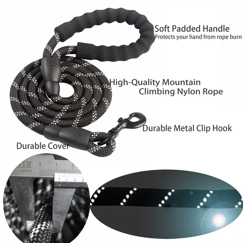 1.5M/2M/3M Large Dog Rope Roun - Retractable Dog Leash ulasan dan harga