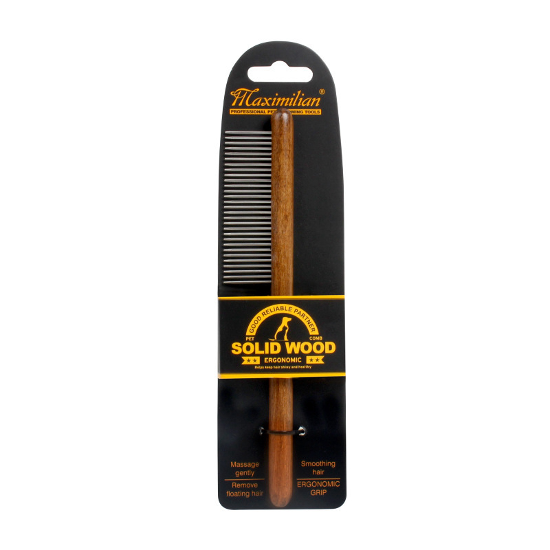 Pet Dog Comb Antique Solid Woo - Pet X Supplies & Tack Howell Mi ulasan dan harga