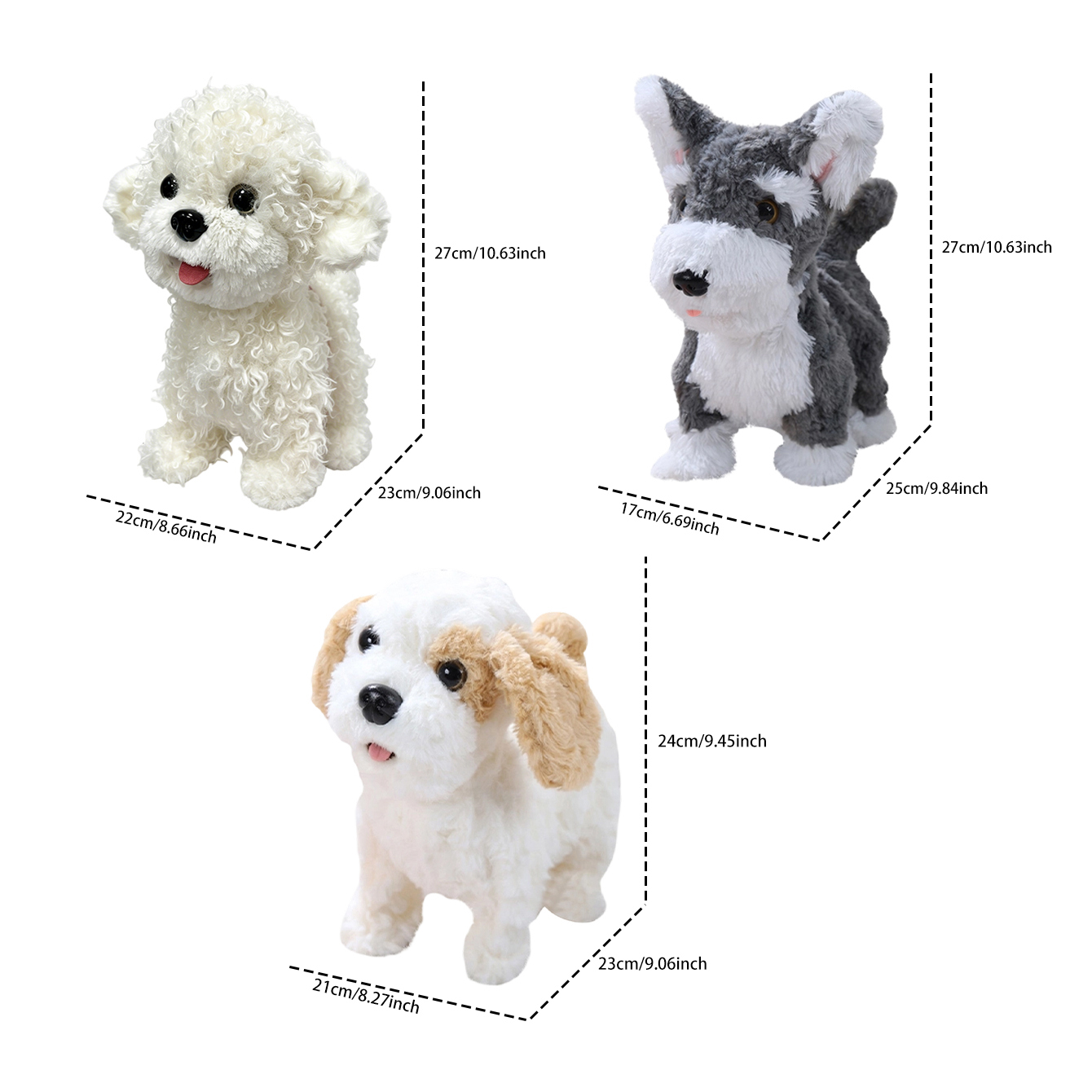 Music-themed plush toy dog wit - Retractable Dog Leash ulasan dan harga