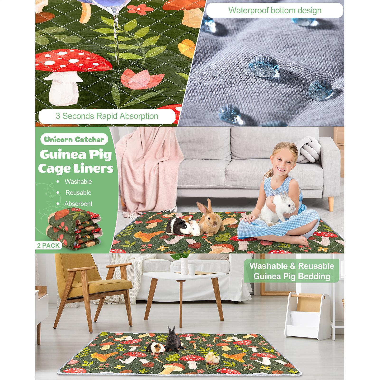 Bunny Cage Liner Washable Abso - Hedgehog Bedding Liner ulasan dan harga